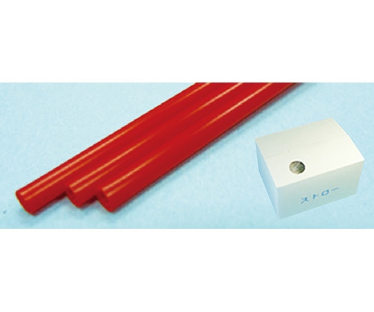 ダイヤ（DAIYA） ストレートストロー 3.8mm×20cm 包装なし 赤 1箱(1000本入)  1箱（ご注文単位1箱）【直送品】