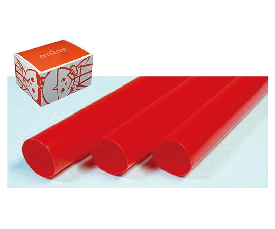 ダイヤ（DAIYA） ストレートストロー 10mm×21cm 包装なし 赤 1箱(200本入)  1箱（ご注文単位1箱）【直送品】