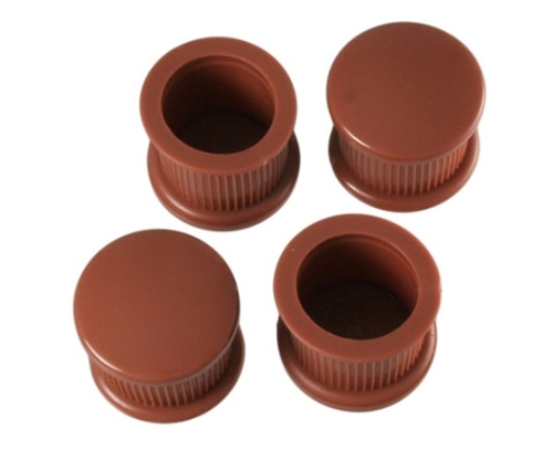ハイロジック 脚キャップ 直径29×25mm 茶 1パック(4個入) A-003 1パック(ご注文単位1パック)【直送品】