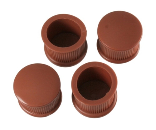 ハイロジック 脚キャップ 直径32×26.5mm 茶 1パック(4個入) A-004 1パック(ご注文単位1パック)【直送品】