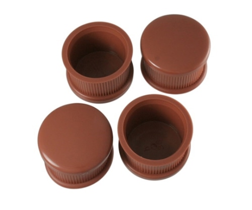 ハイロジック 脚キャップ 直径46×33mm 茶 1パック(4個入) A-007 1パック(ご注文単位1パック)【直送品】
