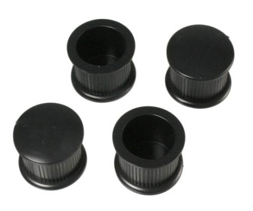 ハイロジック 脚キャップ 直径29×25mm 黒 1パック(4個入) A-023 1パック(ご注文単位1パック)【直送品】