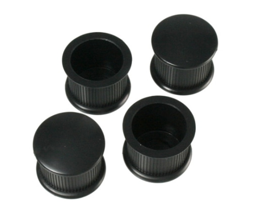ハイロジック 脚キャップ 直径32×26.5mm 黒 1パック(4個入) A-024 1パック(ご注文単位1パック)【直送品】