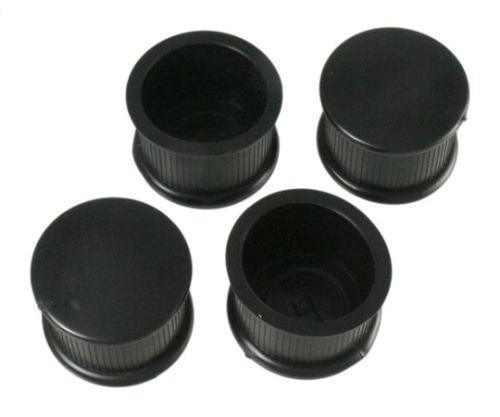 ハイロジック 脚キャップ 直径39×29.5mm 黒 1パック(4個入) A-026 1パック(ご注文単位1パック)【直送品】