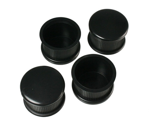 ハイロジック 脚キャップ 直径46×33mm 黒 1パック(4個入) A-027 1パック(ご注文単位1パック)【直送品】