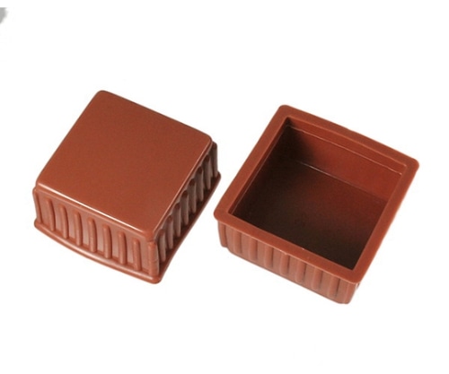 ハイロジック 脚キャップ 54mm角×28mm 茶 1パック(2個入) A-058 1パック(ご注文単位1パック)【直送品】