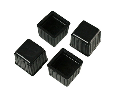 ハイロジック 脚キャップ 27mm角×23mm 黒 1パック(4個入) A-074 1パック(ご注文単位1パック)【直送品】