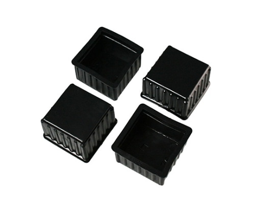 ハイロジック 脚キャップ 44mm角×27mm 黒 1パック(4個入) A-077 1パック(ご注文単位1パック)【直送品】