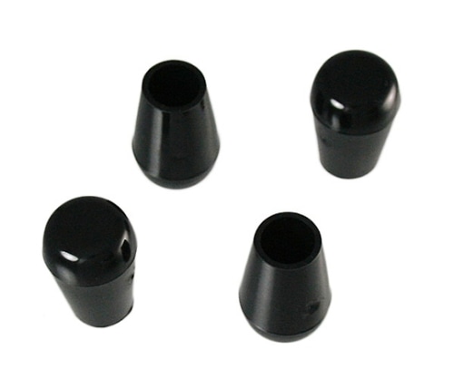 ハイロジック パイプ脚キャップ 内径9.5mm 高さ26mm 黒 1パック(4個入) A-101 1パック(ご注文単位1パック)【直送品】