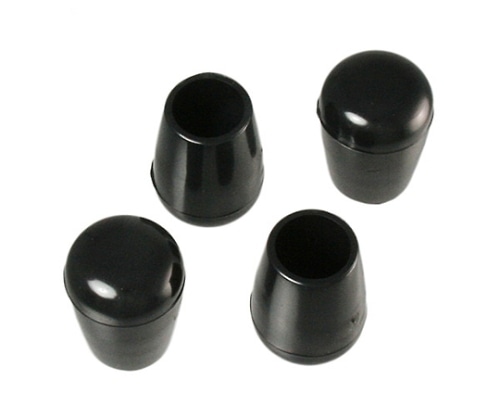 ハイロジック パイプ脚キャップ 内径12.7mm 高さ25mm 黒 1パック(4個入) A-102 1パック(ご注文単位1パック)【直送品】