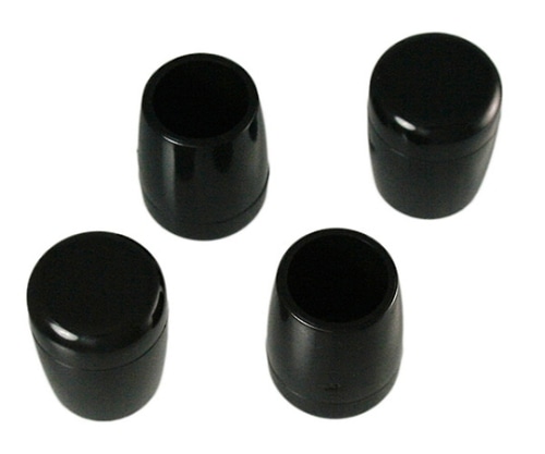 ハイロジック パイプ脚キャップ 内径15mm 高さ27mm 黒 1パック(4個入) A-103 1パック(ご注文単位1パック)【直送品】