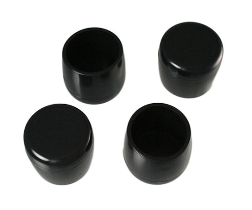 ハイロジック パイプ脚キャップ 内径32mm 高さ37mm 黒 1パック(4個入) A-107 1パック(ご注文単位1パック)【直送品】