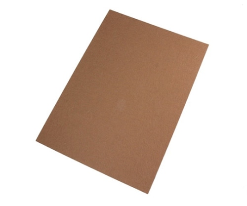 ハイロジック 硬質フェルト 幅200×高さ280 茶 両面テープ付 A-203 1枚(ご注文単位1枚)【直送品】