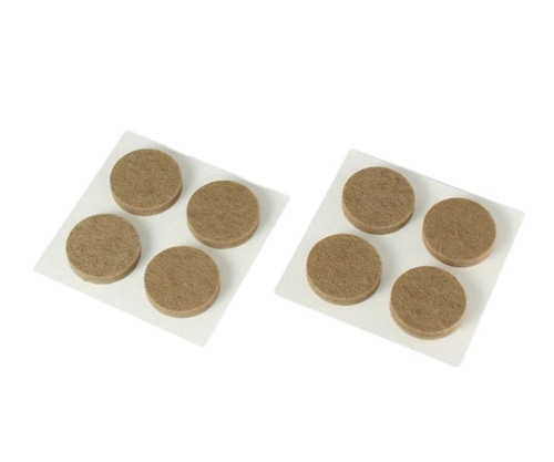 ハイロジック 硬質フェルト 直径22 ブラウン 8個入 A-208 1個(ご注文単位1個)【直送品】