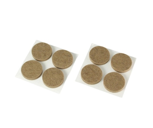 ハイロジック 硬質フェルト 直径25 ブラウン 8個入 A-209 1個(ご注文単位1個)【直送品】