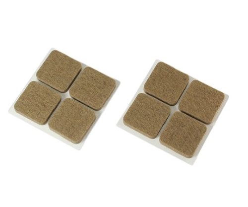 ハイロジック 硬質フェルト 幅25×高さ25 ブラウン 8個入 A-211 1個(ご注文単位1個)【直送品】