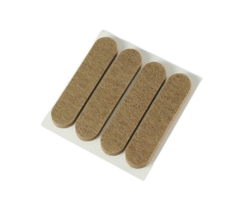 ハイロジック 硬質フェルト 幅55×高さ13 ブラウン 4個入 A-212 1個(ご注文単位1個)【直送品】