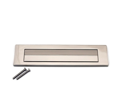 ハイロジック 郵便差入口 幅258×高さ62mm シルバー DC-PO-3N 1個(ご注文単位1個)【直送品】