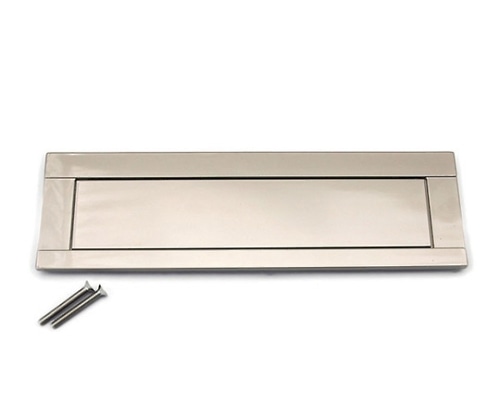 ハイロジック 郵便差入口 幅280×高さ83mm シルバー DC-PO-6N 1個(ご注文単位1個)【直送品】