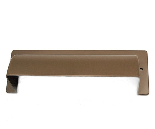 ハイロジック 郵便差入口用目隠し新聞受け ブラウン PO-MK-B 1個(ご注文単位1個)【直送品】