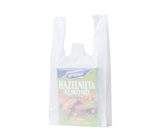 ストア・エキスプレス 乳白レジ袋 エンボス加工タイプ 25号 15×31(20)×横マチ10 入数100枚 61-294-5-1 1セット（ご注文単位1セット）【直送品】