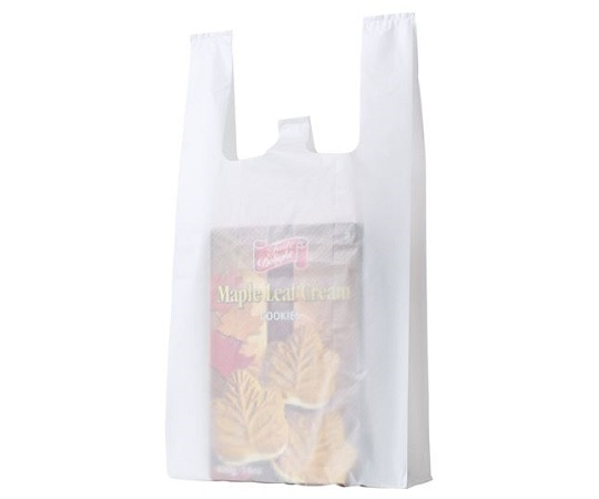 ストア・エキスプレス 乳白レジ袋 エンボス加工タイプ 35号 22×42(30)×横マチ12 入数100枚 61-294-5-3 1セット（ご注文単位1セット）【直送品】