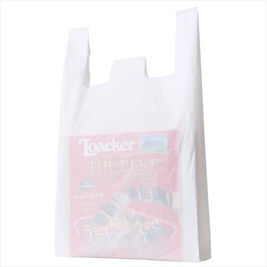 ストア・エキスプレス 乳白レジ袋 エンボス加工タイプ 45号 30×54(40)×横マチ14 入数100枚 61-294-5-5 1セット（ご注文単位1セット）【直送品】