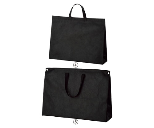 ストア・エキスプレス 不織布バッグ 黒 65×18×46 チャック付き 入数50枚 61-782-59-12 1セット（ご注文単位1セット）【直送品】