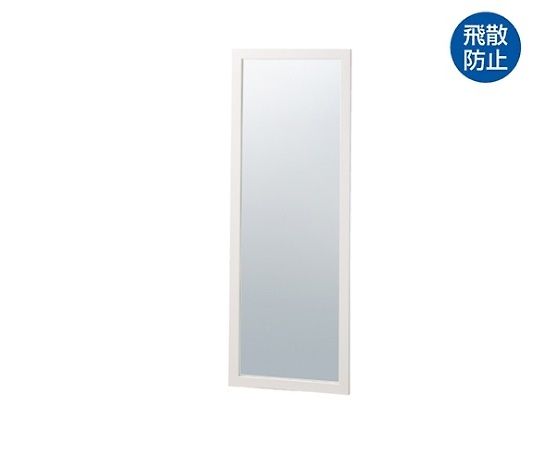 ストア・エキスプレス 木製ワイド立掛けミラー(鏡厚5mm) ホワイト 61-133-2-2 1台（ご注文単位1台）【直送品】