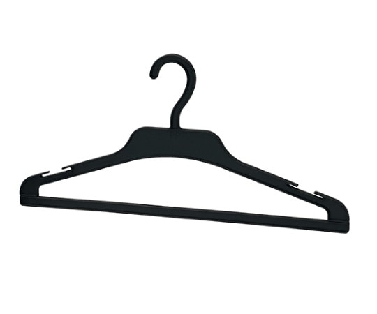 ストア・エキスプレス プラスチック製ハンガー 黒 入数10本 61-196-3-1 1セット（ご注文単位1セット）【直送品】
