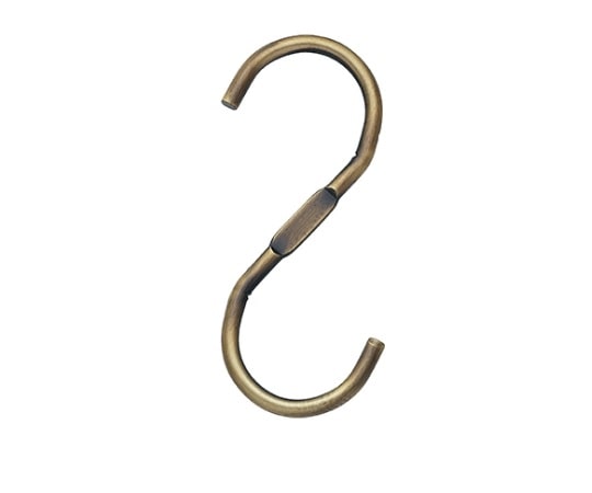 ストア・エキスプレス スチール製ディスプレー用フック アンティークゴールド 1セット(5個入) 61-778-76-2 1セット（ご注文単位1セット）【直送品】