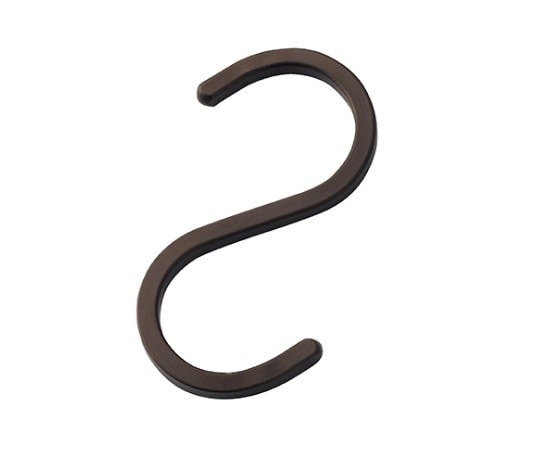 ストア・エキスプレス スチール製ディスプレー用フック スクエアタイプ ブラック 1セット(5個入) 61-752-78-3 1セット（ご注文単位1セット）【直送品】