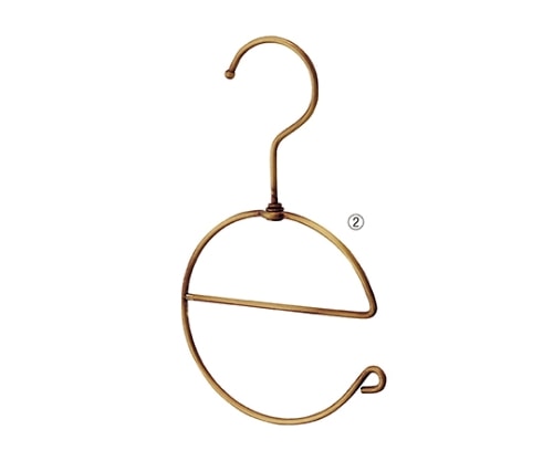 ストア・エキスプレス ディスプレー用ラウンドeフック アンティークゴールド 1セット(3個入) 61-752-77-2 1セット（ご注文単位1セット）【直送品】