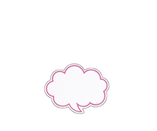 ストア・エキスプレス 抜型ショーカード 吹き出し ピンク 大 1セット(50枚入) 61-237-10-3 1セット（ご注文単位1セット）【直送品】