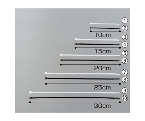 ストア・エキスプレス ロックタイ 乳白色 L25cm 1セット(100本入) 61-245-14-7 1セット（ご注文単位1セット）【直送品】