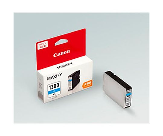 アズワン [キャノン]インクカートリッジ(大容量シアンPGI-1300XLC) EA759XA-32 1個(ご注文単位1個)【直送品】
