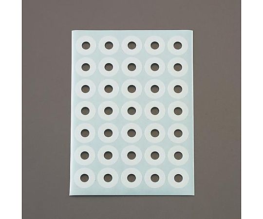 アズワン パンチ穴補強ラベル (80シート/2800片) EA762CS-8 1パック(ご注文単位1パック)【直送品】