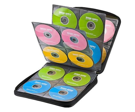 アズワン 305x 68x282mm CD/DVD/BDケース(160枚/ブラック) EA762EE-106 1個(ご注文単位1個)【直送品】