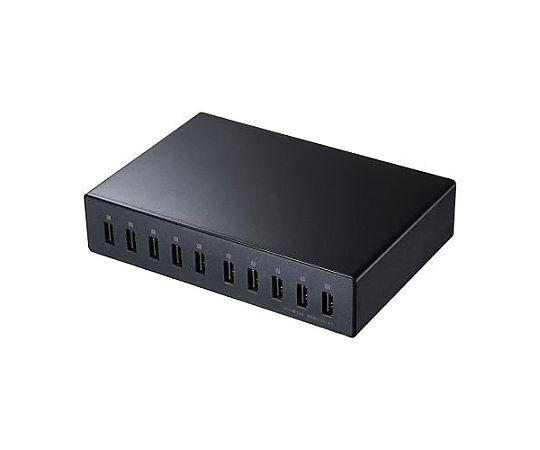 アズワン [10ポート] USB充電器(高耐久/ブラック) EA764A-222 1個(ご注文単位1個)【直送品】