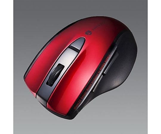 アズワン [単3x1本] ワイヤレスマウス(Bluetooth/BlueLED/赤) EA764AA-147B 1個(ご注文単位1個)【直送品】