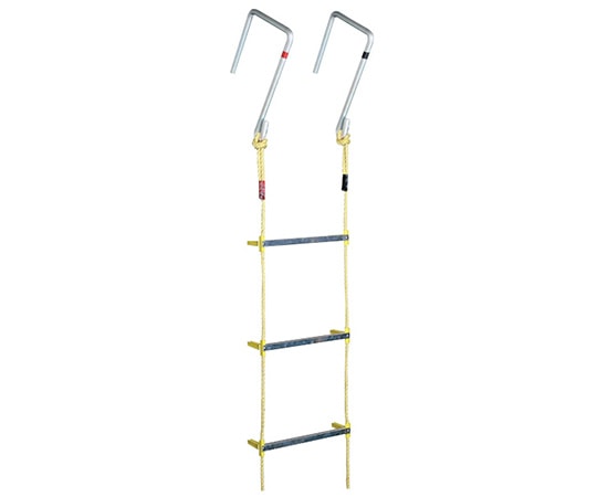 八ツ矢工業 アルミ縄はしごMLカギ付 5m 120510 1個（ご注文単位1個）【直送品】