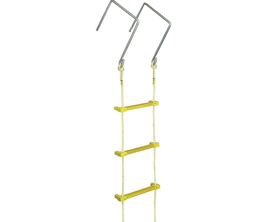 八ツ矢工業 ヤツヤ式縄はしご(大カギ付) 10m 12032 1個（ご注文単位1個）【直送品】