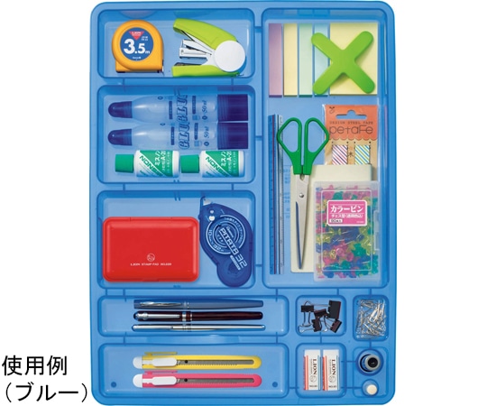 ライオン事務器 デスクイントレー ブルー CS-58 ブルー 1個(ご注文単位1個)【直送品】