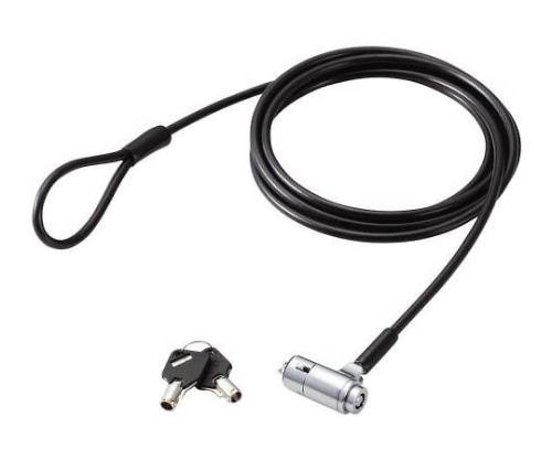 エレコム 3軸首振りセキュリティーワイヤー ESL-30 1パック(ご注文単位1パック)【直送品】