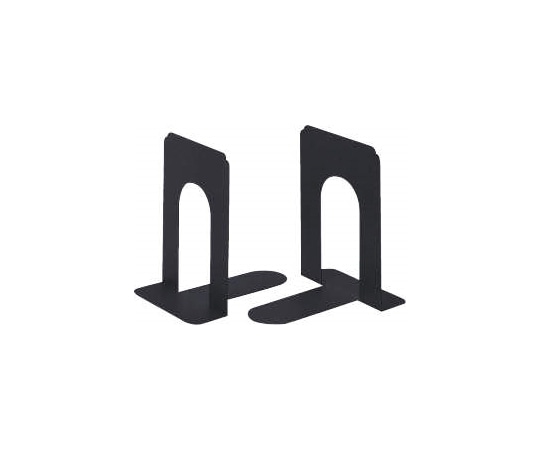 ライオン事務器 ブックエンド ブラック No.5 (BK) 1組(ご注文単位1組)【直送品】