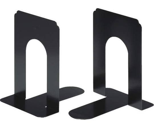 ライオン事務器 ブックエンド ブラック No.7 (BK) 1組(ご注文単位1組)【直送品】