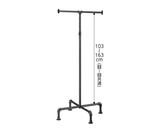 ストア・エキスプレス T字ハンガー 61-75-5-1 1台（ご注文単位1台）【直送品】