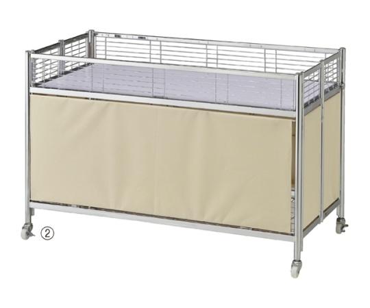 ストア・エキスプレス 中折れワゴン アイボリー W90cm 61-797-45-1 1台（ご注文単位1台）【直送品】