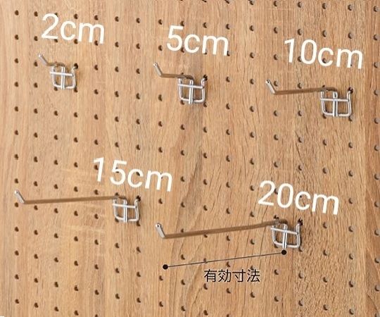 ストア・エキスプレス 有孔パネル用フック クローム L10cm φ4mm 10本組 61-123-8-3 1セット（ご注文単位1セット）【直送品】