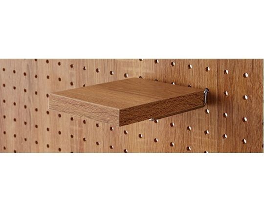 ストア・エキスプレス 有孔パネル用木棚セット ラスティック柄 W10×D15cm 61-544-75-5 1セット（ご注文単位1セット）【直送品】